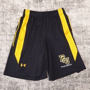 Under Armour PLU Football Shorts Mens Medium Black Pacific Lutheran Athletic